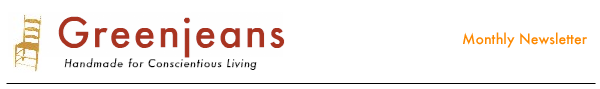 Greenjeans Monthly Newsetter